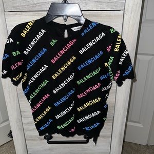 Balenciaga short sleeve sweater
